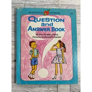 Question and Answer Book‎ by Mary Elting 1981 Wonder Books Easy Reader Hardcover